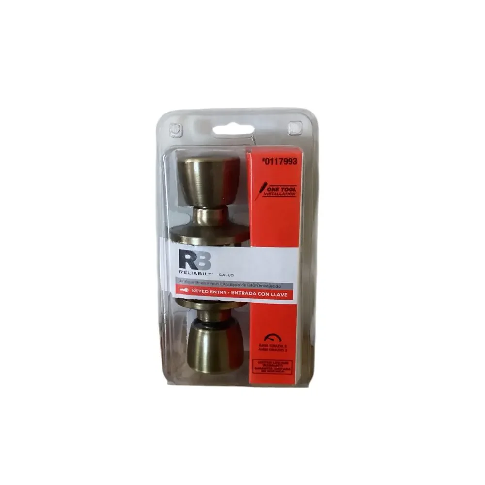 Reliabilt Keyed Entry Brass Doorknob